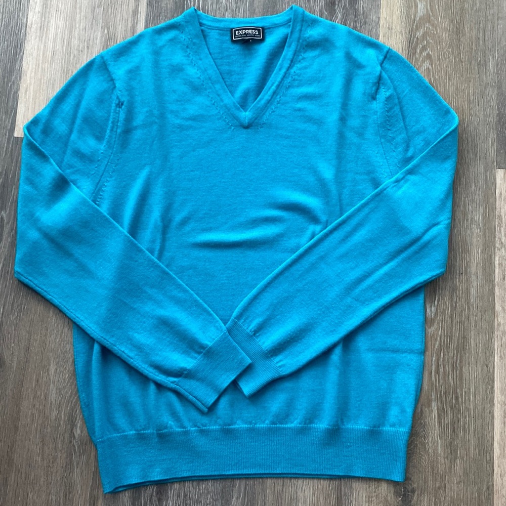 Express Merino Wool V Neck Sweater